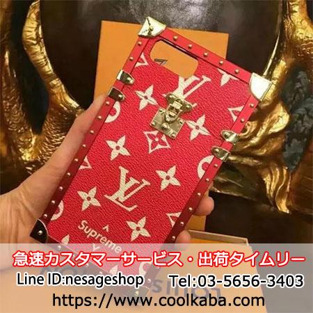 ルイヴィトンｘシュプリーム iPhoneXケース おしゃれ