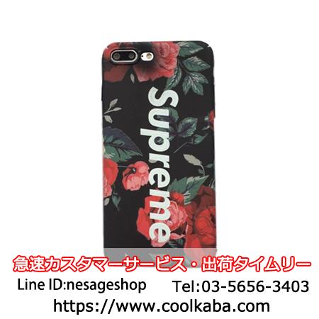 シュプリーム iphone6splusケース 花図案 スクラブ