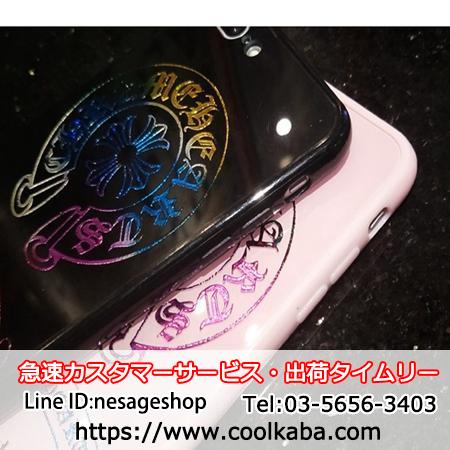chrome hearts ロゴ付き iphone8スマホケース ブルーレイ