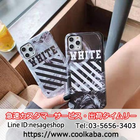 Off-White iPhone11pro max ケース 斜め縞