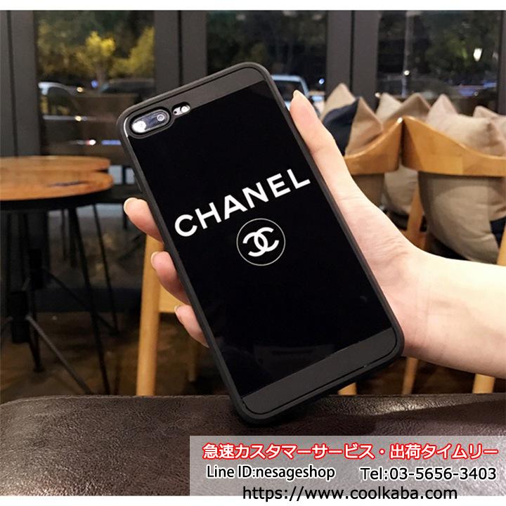 シャネル鏡面ケース iphone8/7/6s plus 携帯カバー 柔らかい