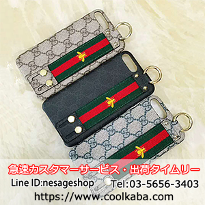 グッチ風 iphone8/7s/7 plus携帯ケース 刺繍
