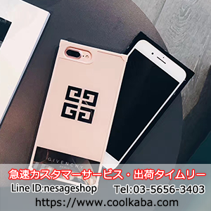 iphone8/X シリコンケース ブランド ジバンシィ