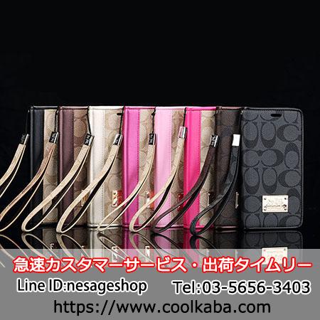 coach iphone8 plus 手帳ケース