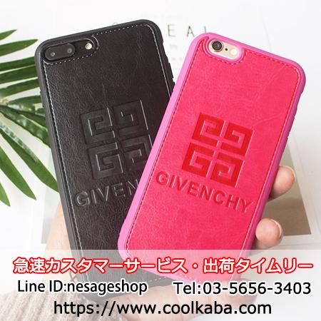 Givenchy iphone8 plusケース ペア用 革製 ジバンシー iphoneX 