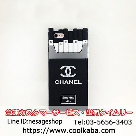 シャネル タバコケース Iphone8 Xケース コピー Chanel パロディー風 アイフォンx 7sケース シーガレット シリコン