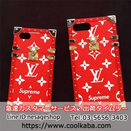 iphoneXケース ルイヴィトンｘシュプリーム