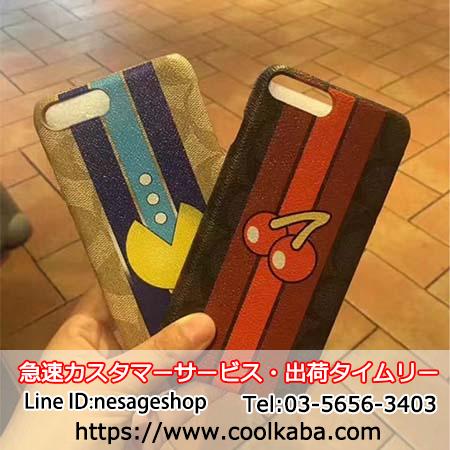 コーチ iphone8ケース パックマン coach iphoneX/8 plusケース
