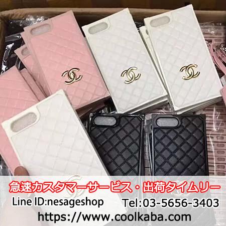 chanel iphone6splusケース ネックストラップ付き