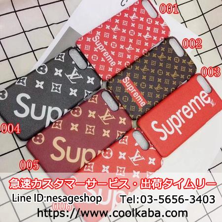 iphone7プラスカバー LV SUPREME コラボ