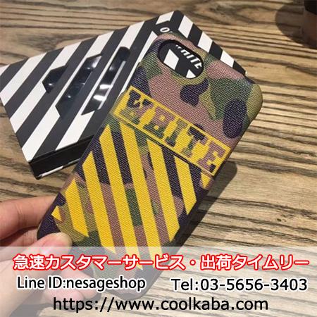 off white バロディ風 アイホン8ケース