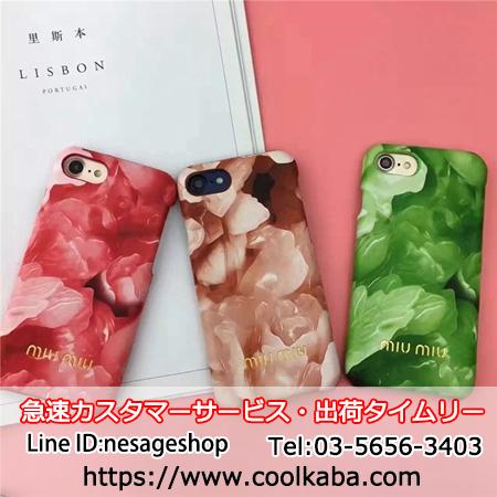 iphoneXケース 海外輸入 Miu-Miu