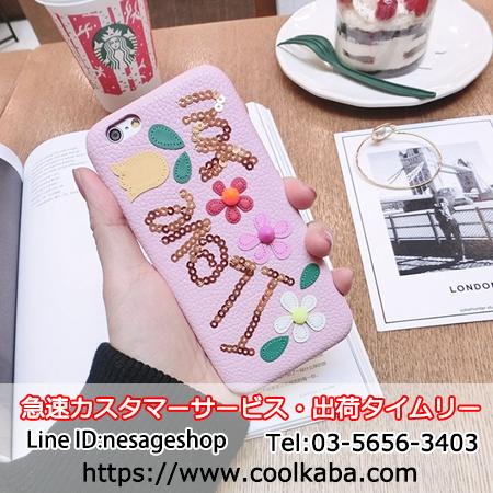 iphone plus カバー ピンク キラキララメ