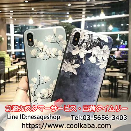 高級感溢れ 花柄 iphonexケース