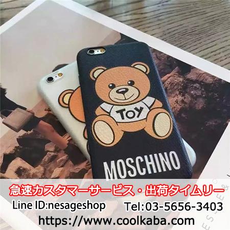熊キャラ iphone8保護カバー モスキーノ