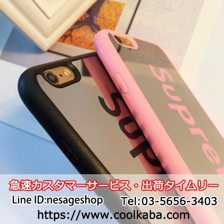 シュプリーム iphone8 スマホケース 鏡面 SUPREME iphone7sケース
