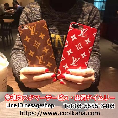 ヴィトン シュプリーム iphoneケース パロディ風 ソフトケース
