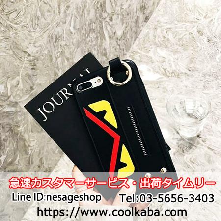 アイフォン8/X ケース パロディー風 フェンディ
