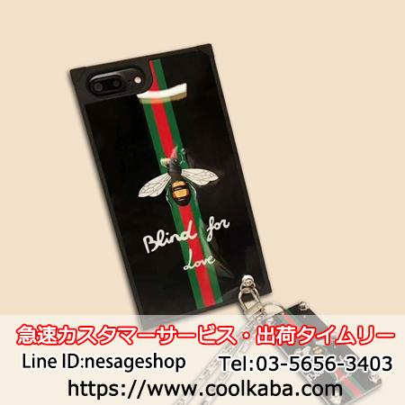 GUCCI iphone8/8 plusジャケットケース ハチ柄