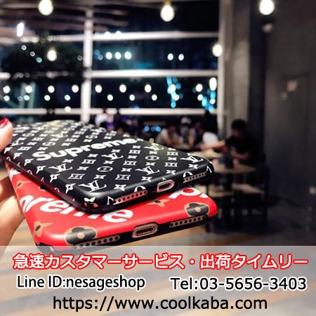 ルイヴィトン　シュプリーム iPhone 7 8 SE（第2第3世代）ケース iphone8/8 plus ペアケース シュプリーム ルイヴィトン ソフト