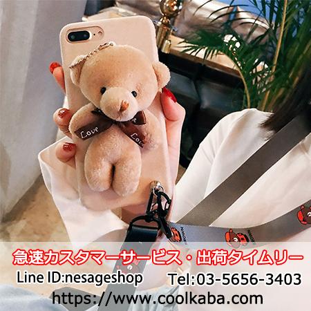 ブランド くま ぬいぐるみ スマホケース