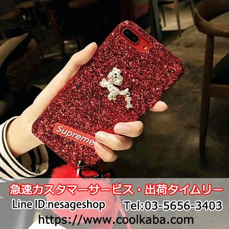 アイフォンテン携帯ケース ペット フワフワ