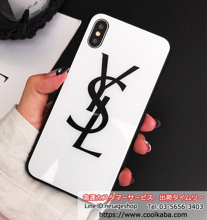 背面ガラス YSL iPhone8Plusカバー