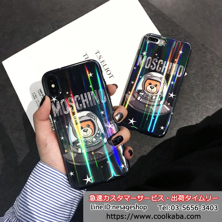 iPhoneXs Maxケース モスキーノ 宇宙飛行士