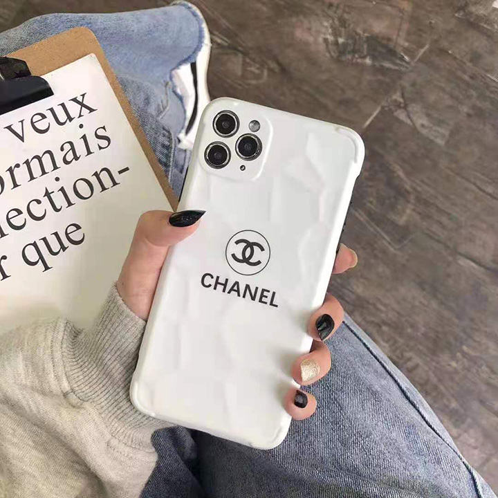 chanel iphone12 pro maxケース黑白 菱形
