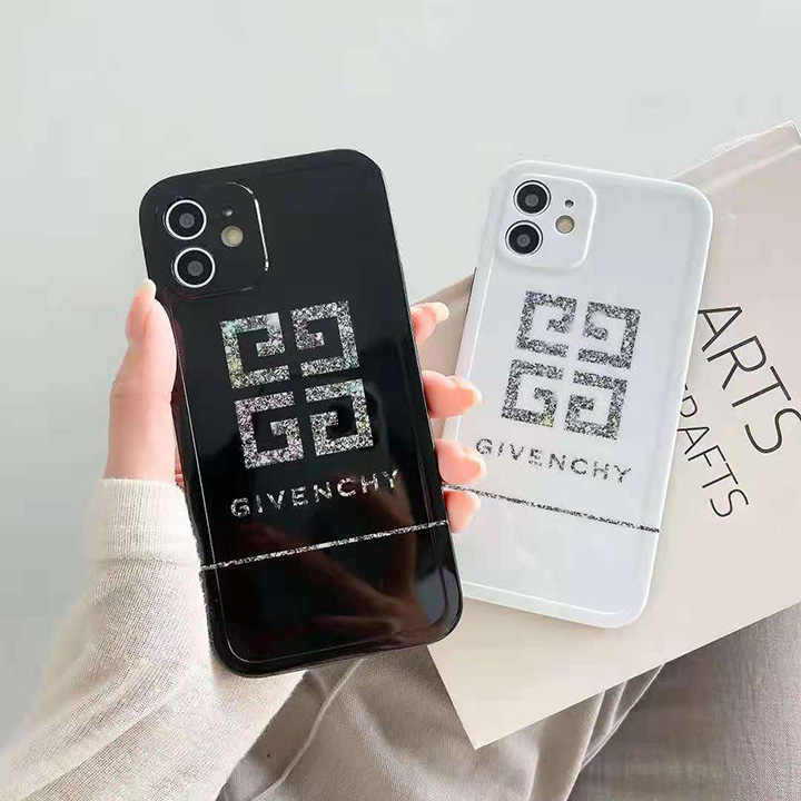 光沢感 黑白givenchy iPhone12 12miniカバー