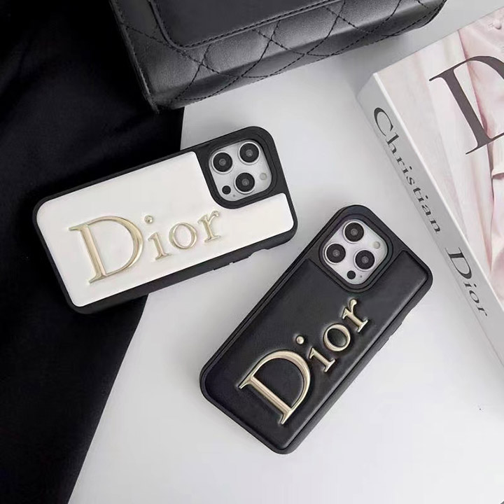 iphoneXR ケース 白黒 Dior