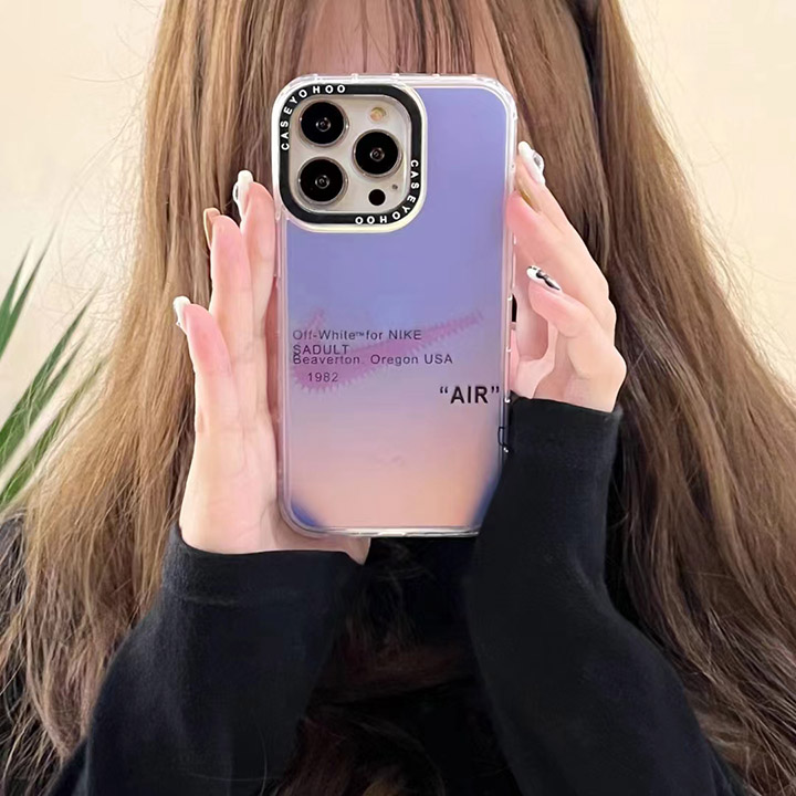 オフホワイトiphone12 pro 本革スマホケース