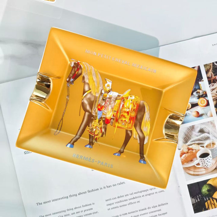 エルメス 風 陶器灰皿