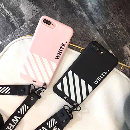 OFF-White iphone8/7/6s plus カップル向け ケース 芸能人 アイフォン