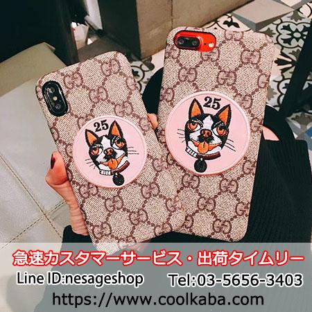 GUCCI アイフォンX 10ケース 犬