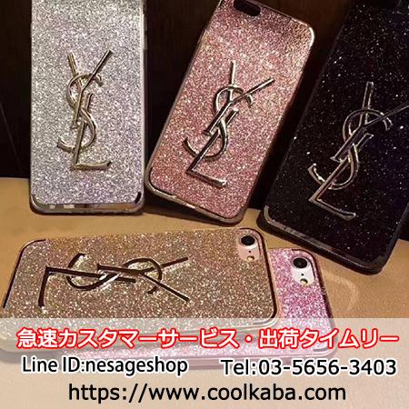 YSL iphone xカバー キラキラ