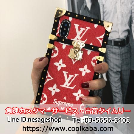 ルイヴィトンとシュプリームのコラボiphoneXSカバー