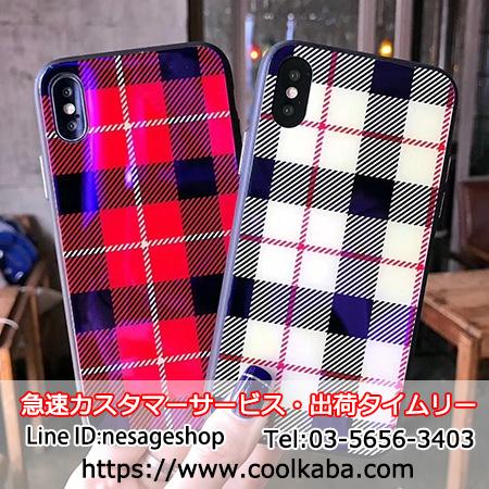 バーバリー Iphonex カバー チェック柄 Iphone8plus ケース Burberry 携帯ケース アイフォン8 カバー