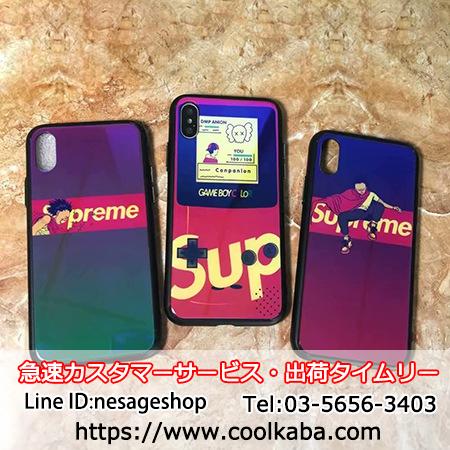 iPhone Xケース 夜光 シュプリーム