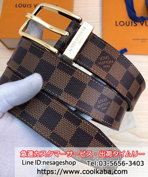 ルイヴィトン ベルト ダミエ モノグラム LOUIS VUITTON レザーベルト