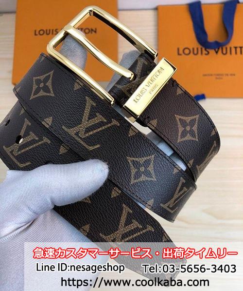 ルイヴィトン ベルト ダミエ モノグラム LOUIS VUITTON レザーベルト メンズ ブランドコピー