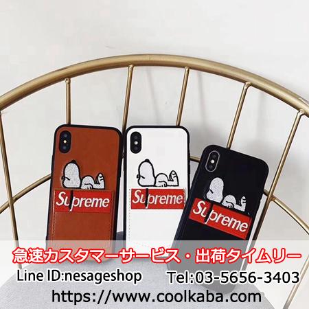 シュプリーム 刺繍犬 iPhone XSケース