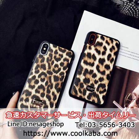 ドルチェ＆ガッバーナ iPhoneX XS XSMAXケース ヒョウ柄 D&G iPhonexr ...