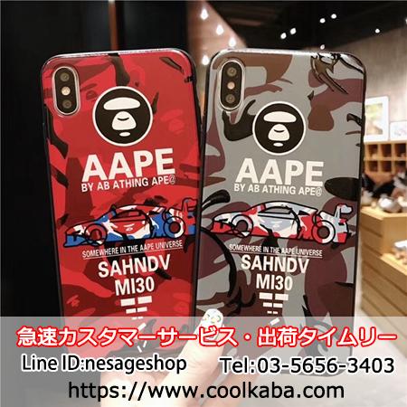 エーエイプ aape iphonexs/xr ケース