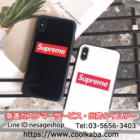 シュプリーム 背面ガラスカバーiphoneXS