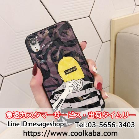 シュプリーム シンプソンズ iphone11 proケース パロディ風 iphone xr
