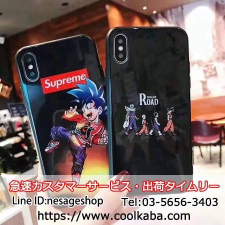 シュプリーム Iphone11 Proケース 背面ガラス Supreme アイホン11 Xsmax 8plusカバー キャラクター