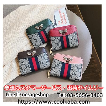 GUCCI 財布 カードケース 可愛い ミニ財布 グッチ コインケース 
