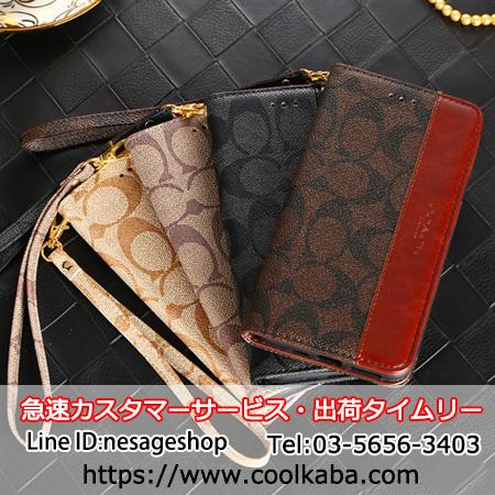 Coach アイフォン11 Proケース 手帳型 コーチ Iphone11pro Maxカバーストラップ付き アイホンxr Xs マックス 携帯ケース