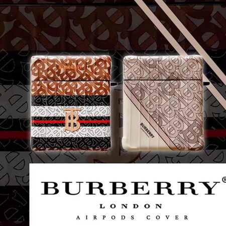 Burberry Airpodsケース 定番柄 二種類 スタイル かっこいい シリカゲル製 手触り良い ユニセックスイヤホンケース